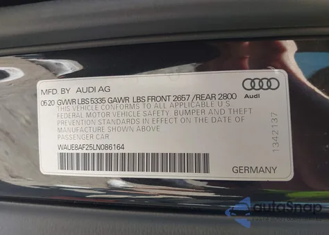 2020 Audi A6 Premium Plus 45 Tfsi Quattro S Tronic z USA, uszkodzony, nr VIN WAUE8AF25LN086164